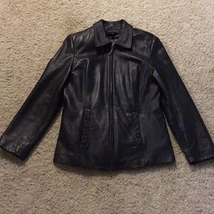 Women’s Anne Klein leather coat